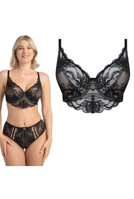 Samanta Mystery czarny A144 biustonosz soft