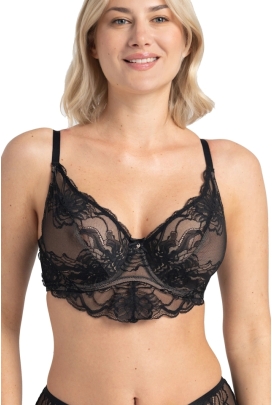 Samanta Mystery czarny A144 biustonosz soft