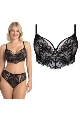 Samanta Mystery czarny A123 biustonosz soft