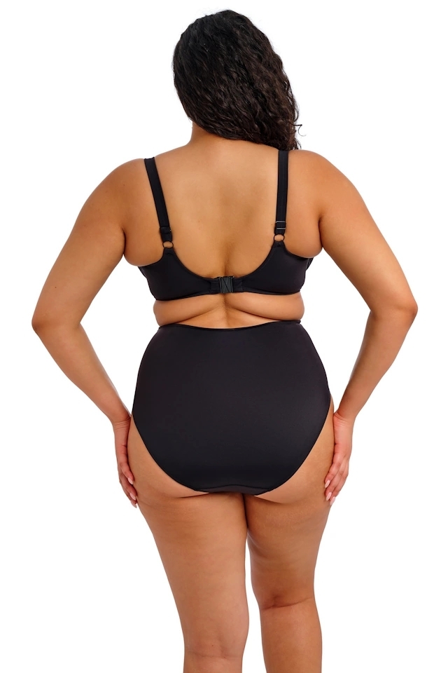 Elomi Plain Sailing black biustonosz soft plunge twist do stroju kąpielowego