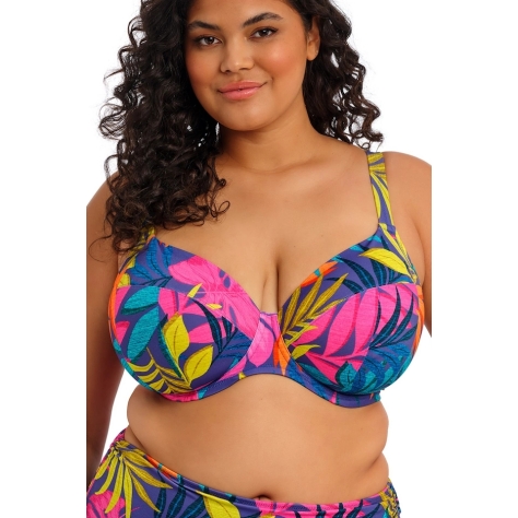 Elomi Porto Rafti indigo plunge soft biustonosz do stroju kąpielowego