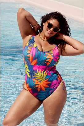 Elomi Elomi Porto Rafti indigo jednoczęściowy strój kąpielowy soft bez fiszbin