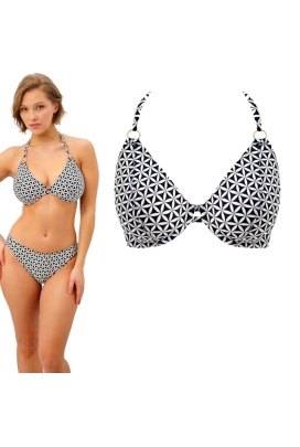 Freya Koh Tao black halter biustonosz na szyję do stroju kąpielowego