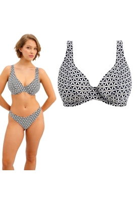 Freya Koh Tao black high apex biustonosz do stroju kąpielowego