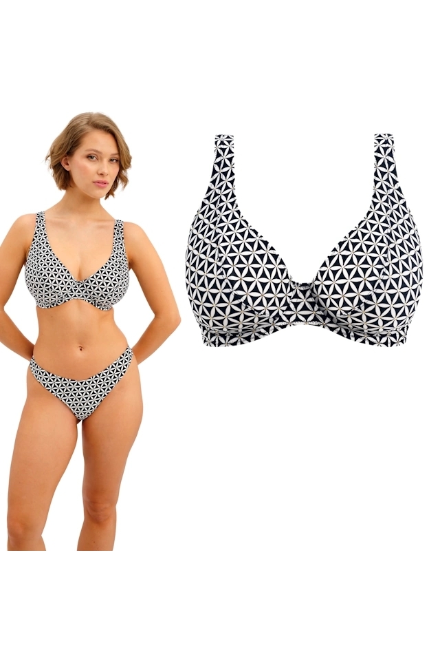Freya Koh Tao black high apex biustonosz do stroju kąpielowego