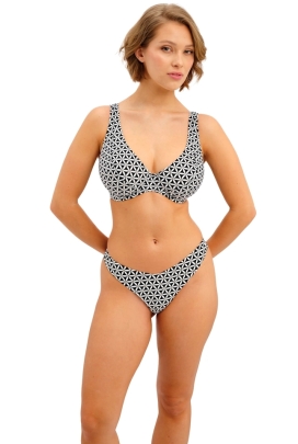 Freya Koh Tao black high apex biustonosz do stroju kąpielowego