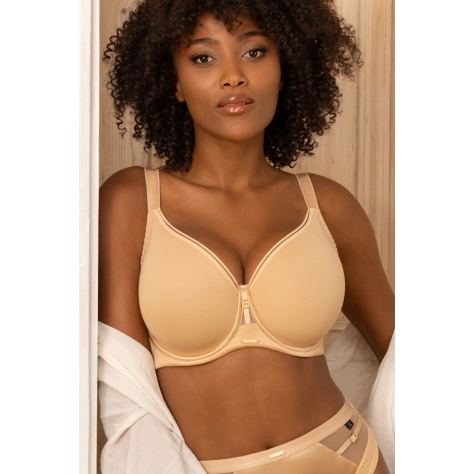 KrisLine Simple dark beige pro comfort biustonosz soft gładki