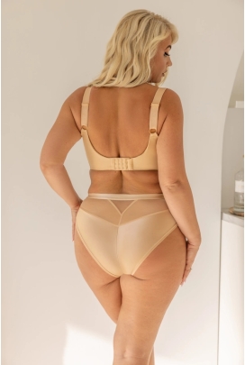 KrisLine Simple dark beige pro comfort biustonosz soft gładki