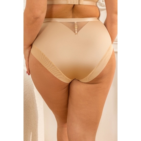 KrisLine Simple dark beige figi wysokie