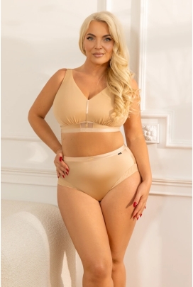 KrisLine Simple dark beige figi wysokie