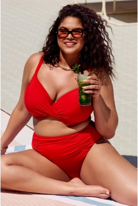 Elomi Plain Sailing lava plunge twist biustonosz do stroju kąpielowego