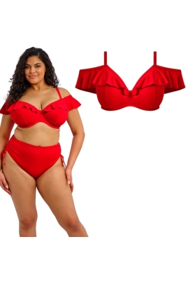 Elomi Plain Sailing lava top z falbanką soft biustonosz do stroju kąpielowego