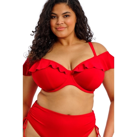 Elomi Plain Sailing lava top z falbanką soft biustonosz do stroju kąpielowego