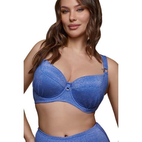 Dalia Galactic blue blink K24 usztywniany biustonosz do stroju kąpielowego