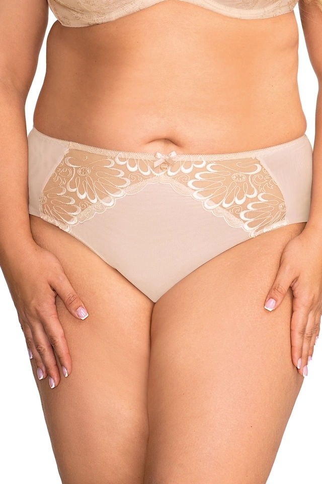 Nessa Tatuaż beżowy N01 figi tanga