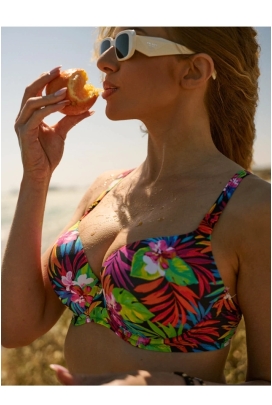 Lupoline Gloria palmowe liście push-up biustonosz do stroju kąpielowego