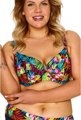 Lupoline Gloria palmowe liście big soft biustonosz do stroju kąpielowego