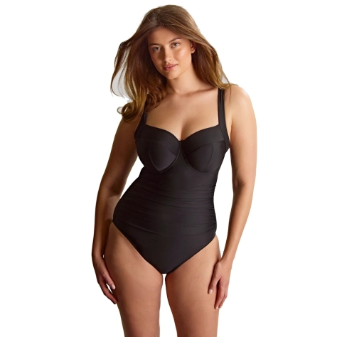 Panache Signature black jednoczęściowy full cup soft kostium kąpielowy
