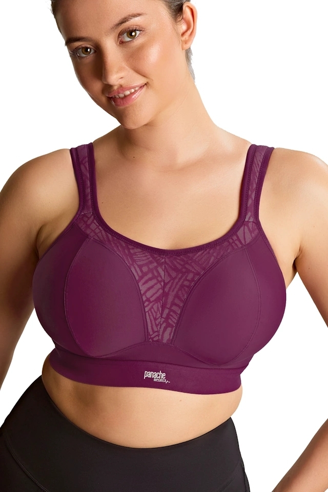 Panache Sport Boundless berry/chalk biustonosz sportowy