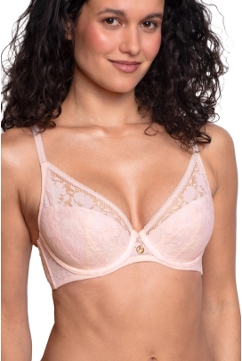 Agio 9347 różowy pocket up  biustonosz usztywniany