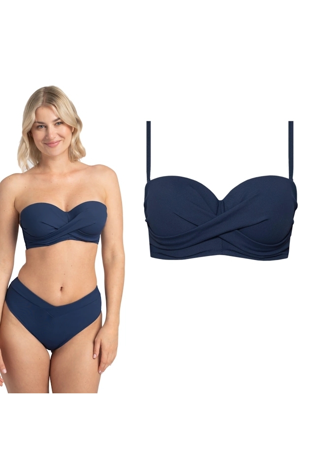 Samanta Venus navy A650 bandeau biustonosz do stroju kąpielowego