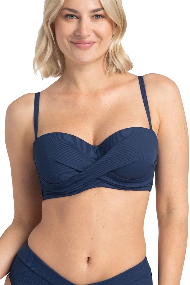 Samanta Venus navy A650 bandeau biustonosz do stroju kąpielowego