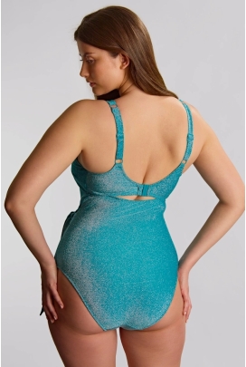 Panache Sparkle teal balkony jednoczęściowy kostium kąpielowy