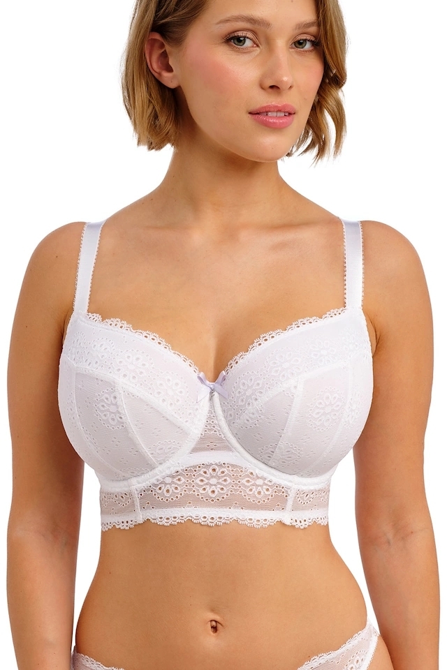 Freya Posie white longline padded biustonosz