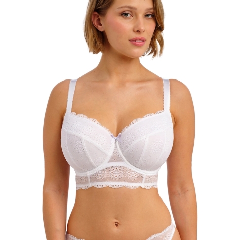 Freya Posie white longline padded biustonosz