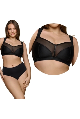 Dalia Nubia K33 czarny biustonosz bezfiszbinowy soft