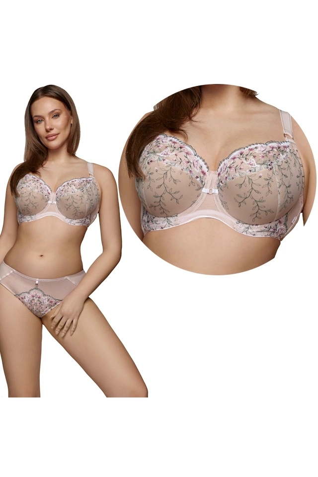 Dalia Elira K24 róż motyle biustonosz semi-soft
