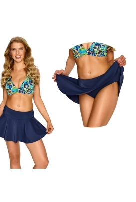 Lupoline Cristina granat majtki typu spódniczka do stroju kąpielowego