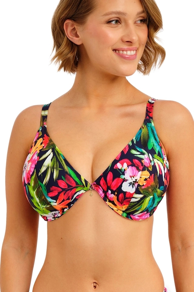 Freya Kailua Shores midnight triangle plunge biustonosz do stroju kąpielowego