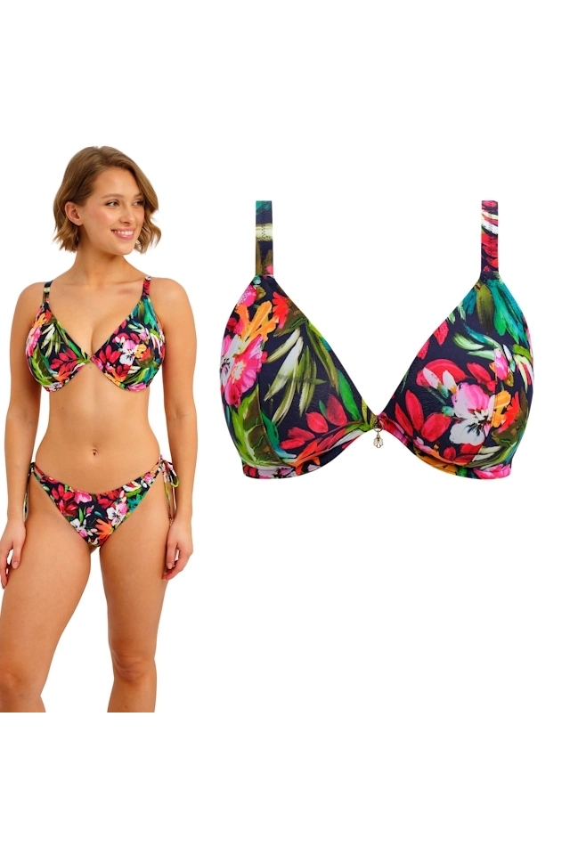 Freya Kailua Shores midnight triangle plunge biustonosz do stroju kąpielowego