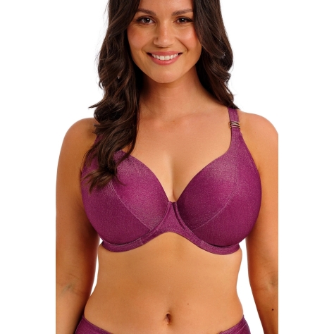 Fantasie Paros Coast berry shimmer plunge biustonosz soft do stroju kąpielowego