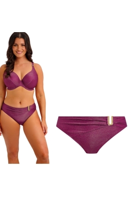 Fantasie Paros Coast berry shimmer figi mid rise do stroju kąpielowego