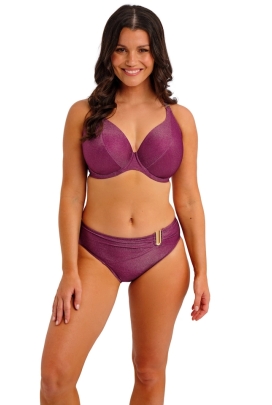 Fantasie Paros Coast berry shimmer figi mid rise do stroju kąpielowego