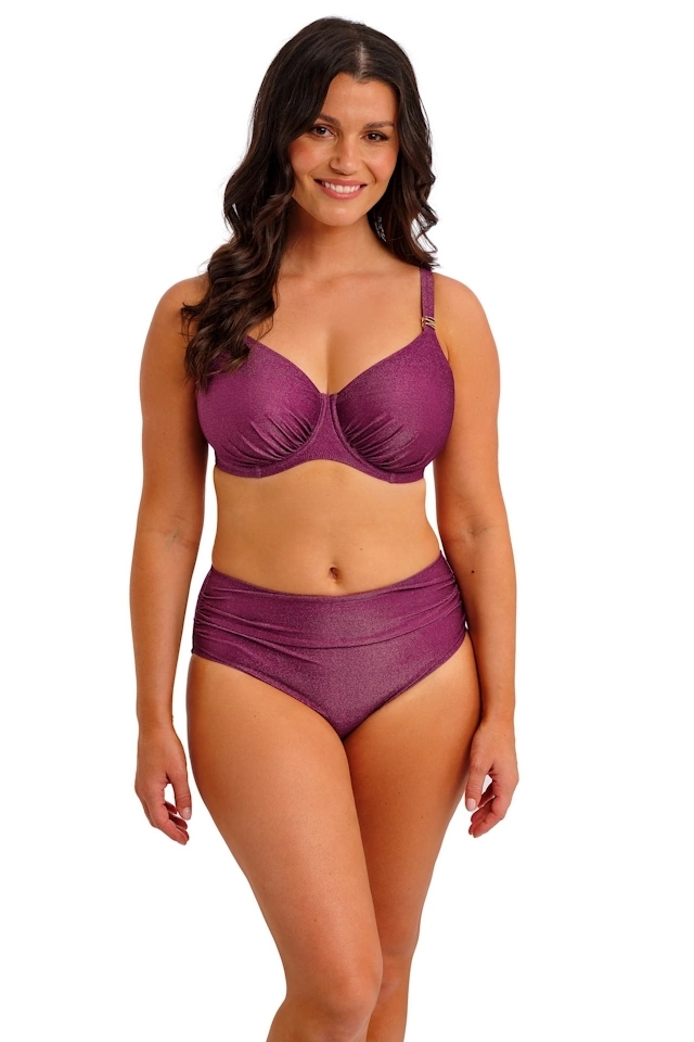 Fantasie Paros Coast berry shimmer figi wysokie do stroju kąpielowego