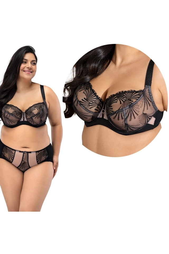 Nessa Candy czarny biustonosz soft