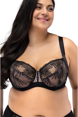 Nessa Candy czarny biustonosz soft