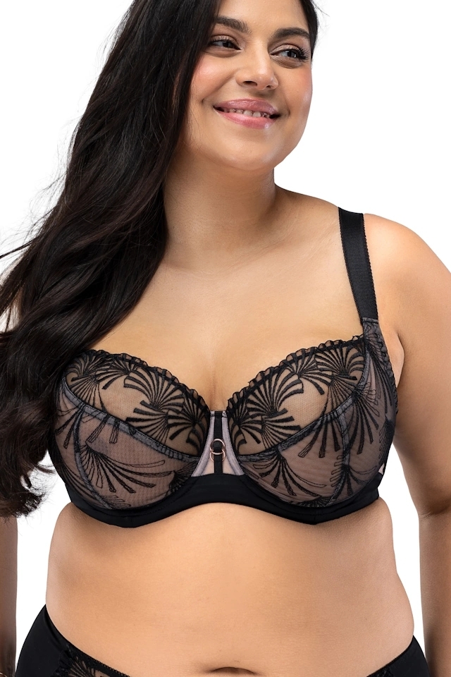 Nessa Candy czarny biustonosz soft