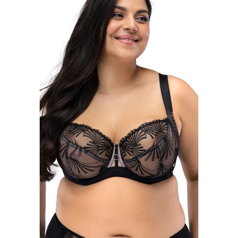 Nessa Candy czarny biustonosz soft