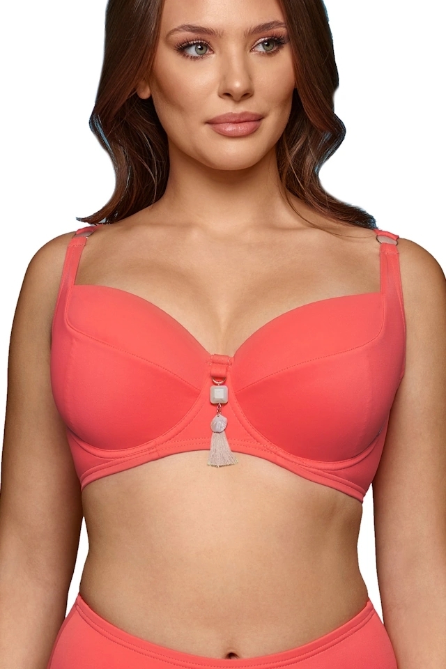 Dalia Koral pastelowy K24 usztywniany biustonosz do stroju kąpielowego