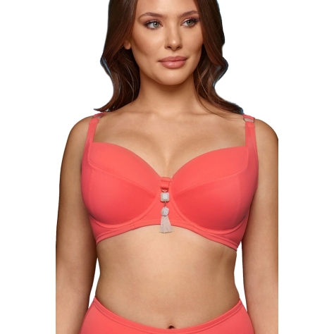 Dalia Koral pastelowy K24 usztywniany biustonosz do stroju kąpielowego