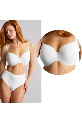 Panache 365 white t-shirt wysoki mostek biustonosz usztywniany