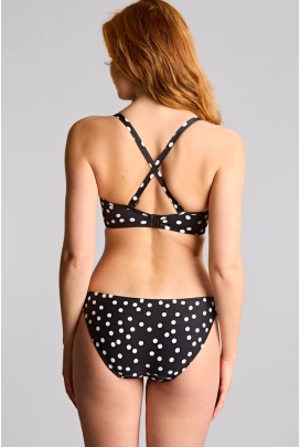 Panache Polka dot print bandeau biustonosz do stroju kąpielowego