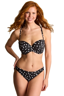 Panache Polka dot print figi klasyczne do stroju kąpielowego
