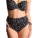 Panache Polka dot print figi midi z troczkami do stroju kąpielowego