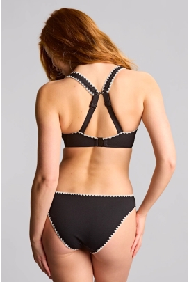 Panache Aurora black/white plunge soft biustonosz do stroju kąpielowego