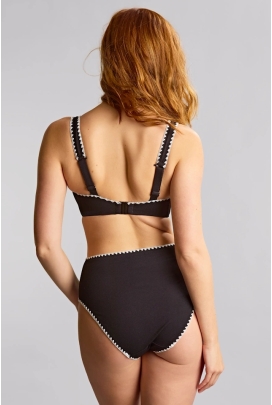 Panache Aurora black/white plunge soft biustonosz do stroju kąpielowego